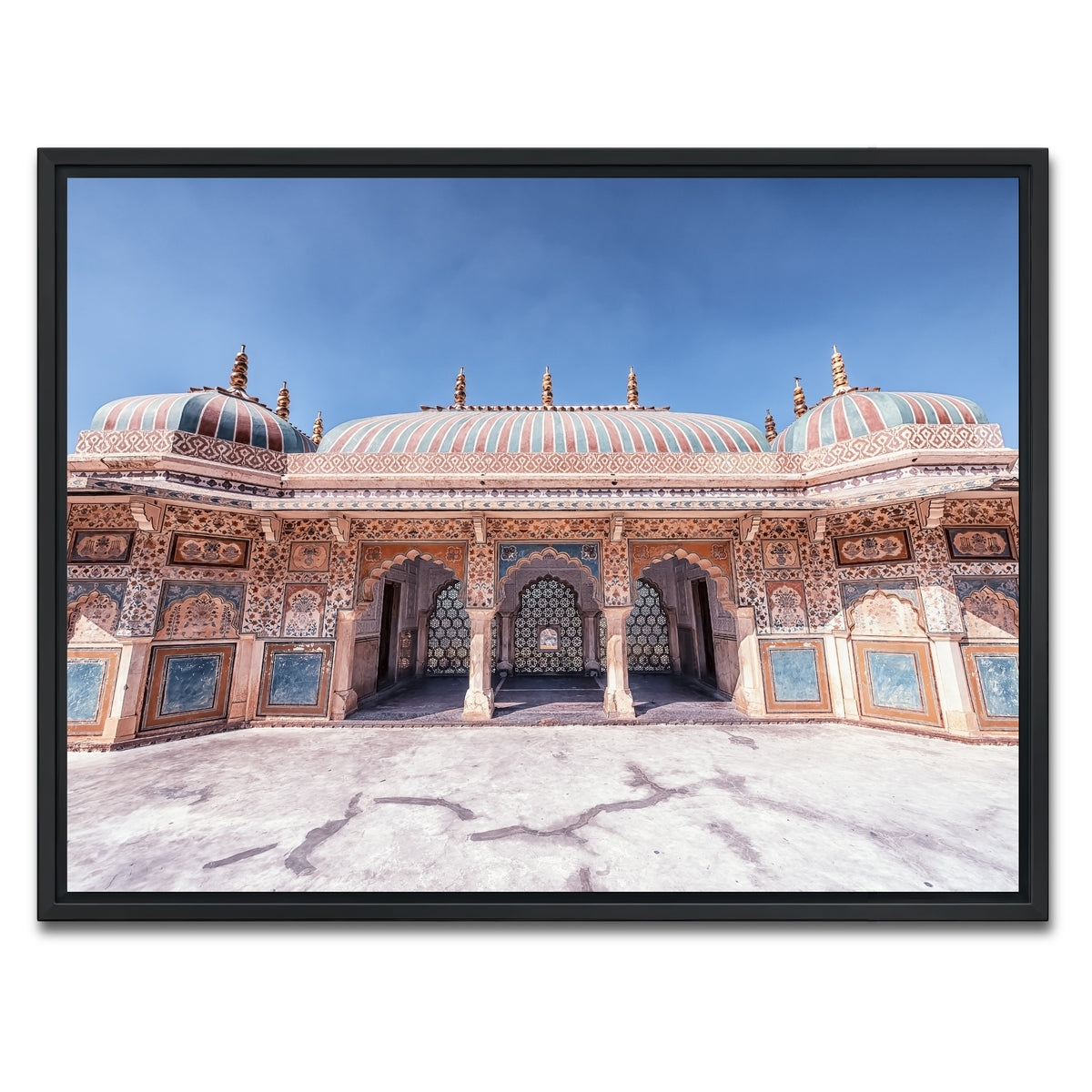 AUTO-MOCKUP WHITE | Amber Fort | 1 Piece | Black Framed Canvas | group=4x3