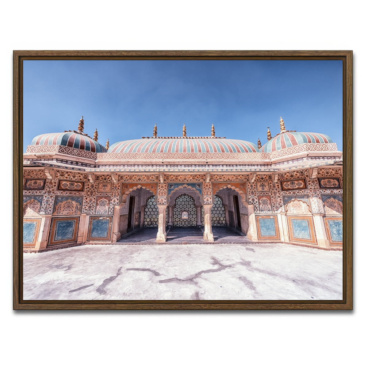 AUTO-MOCKUP WHITE | Amber Fort | 1 Piece | Walnut Framed Canvas | group=4x3