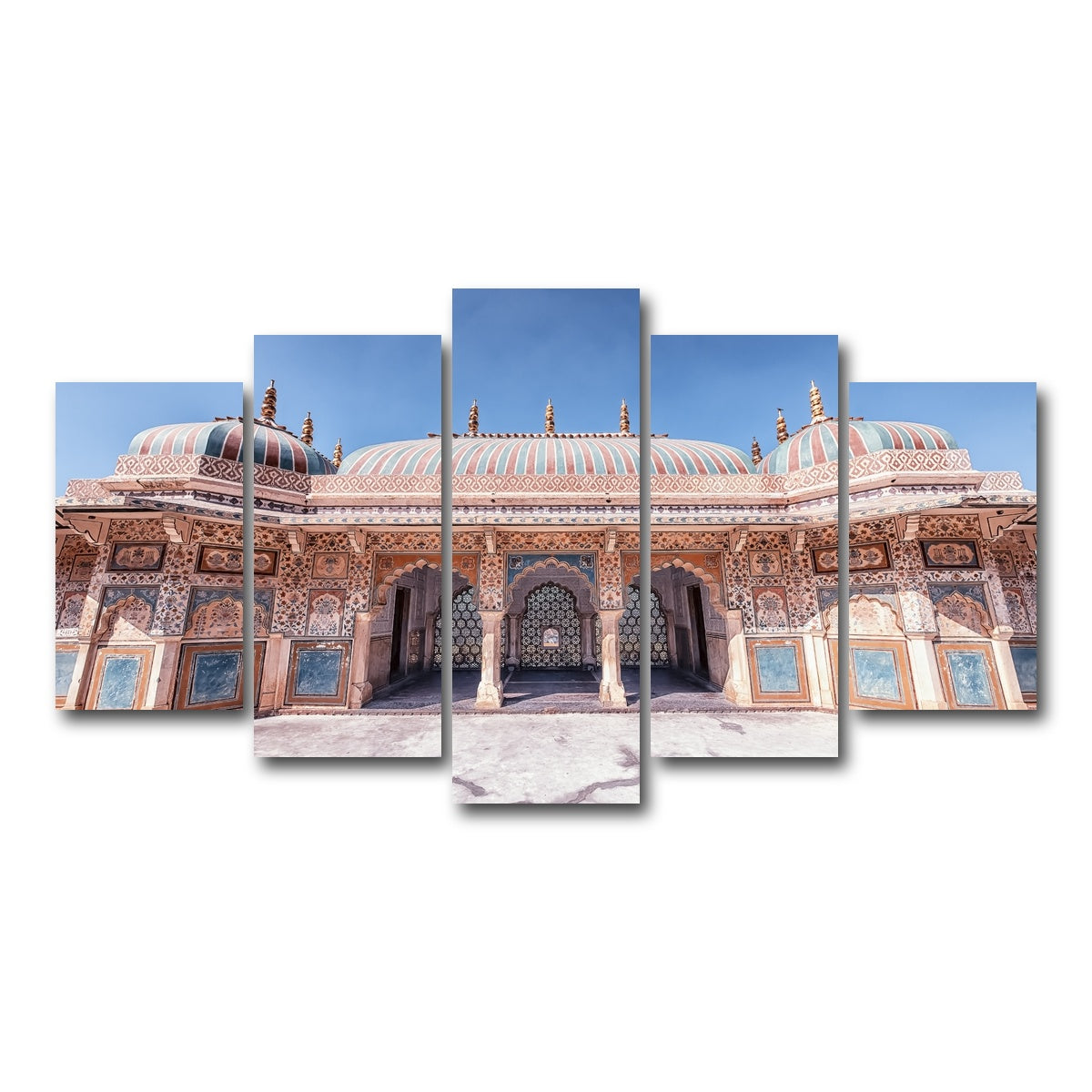 AUTO-MOCKUP WHITE | Amber Fort | 5 Piece | Gallery Wrap Canvas | group=5_normal