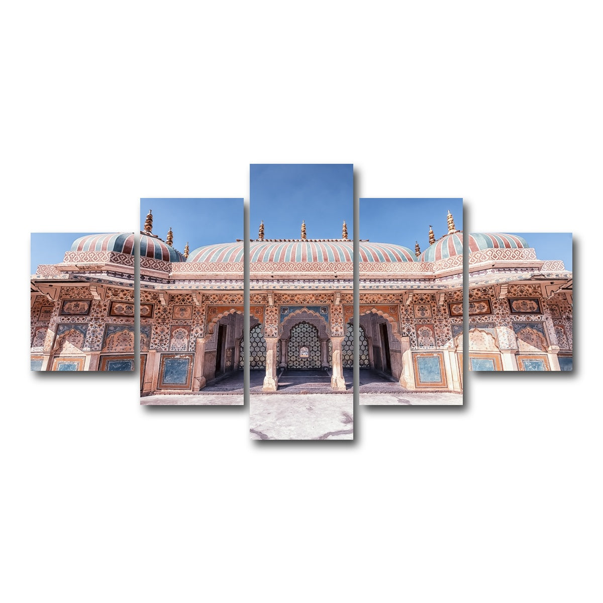 AUTO-MOCKUP WHITE | Amber Fort | 5 Piece | Gallery Wrap Canvas | group=5_short