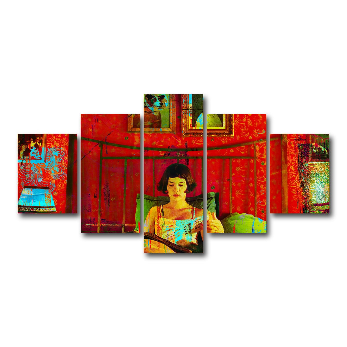 AUTO-MOCKUP WHITE | Amelie | 5 Piece | Gallery Wrap Canvas | group=5_short