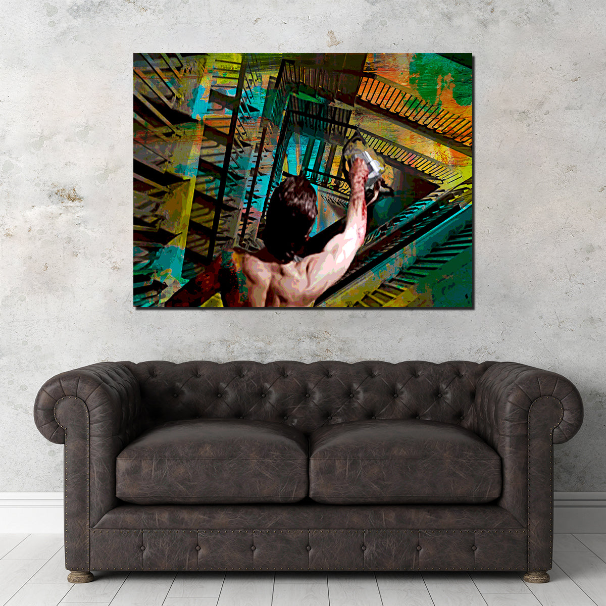 American Psycho Staircase Wall Art