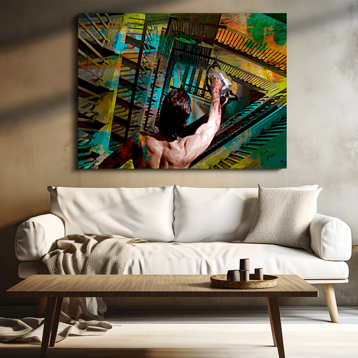 American Psycho Staircase Wall Art