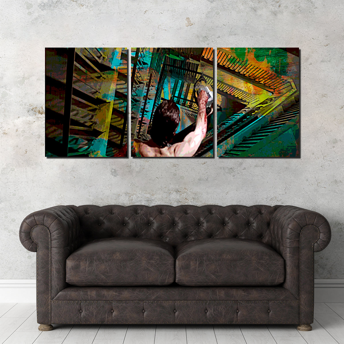 American Psycho Staircase Wall Art