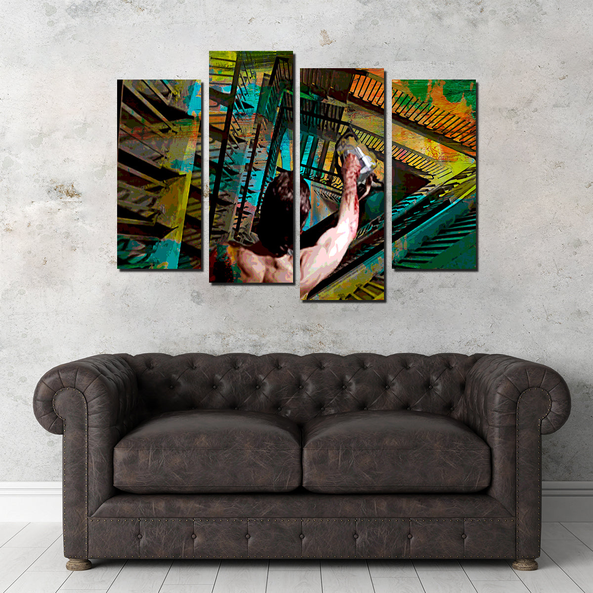 American Psycho Staircase Wall Art