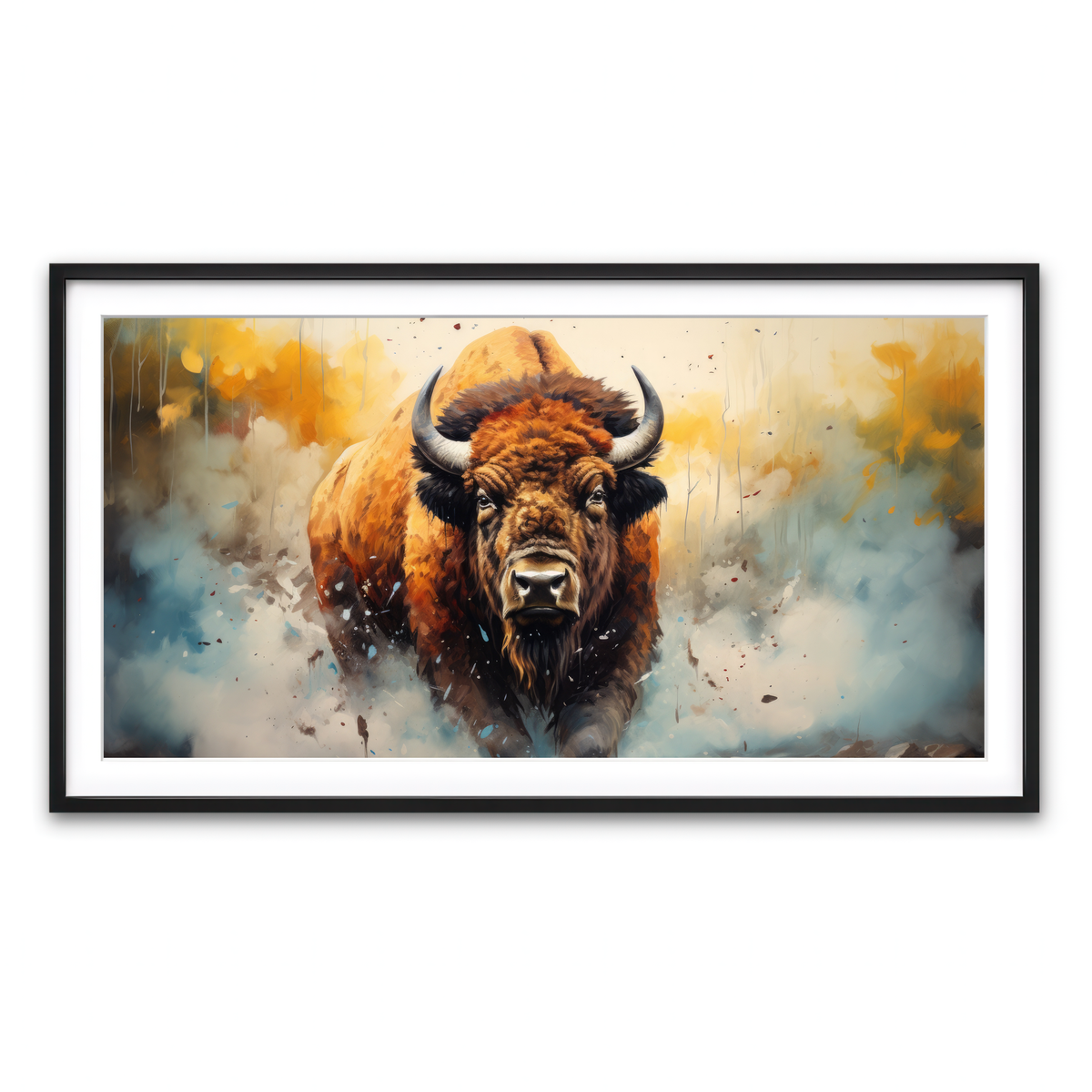 Framed Print 2x1 Black