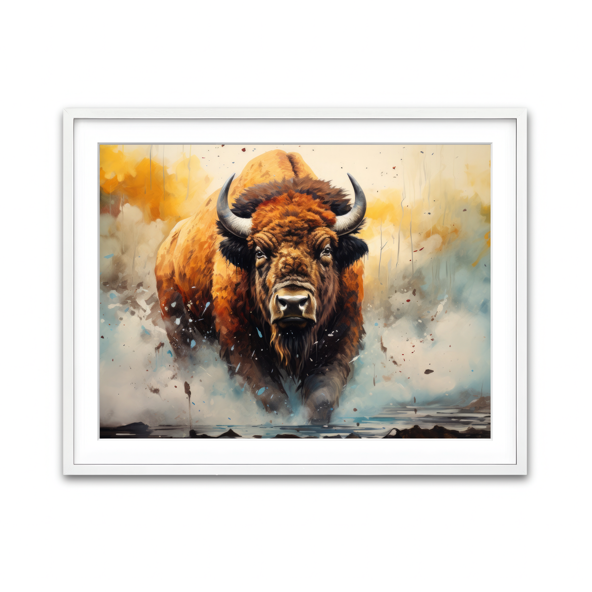 Framed Print 4x3 White
