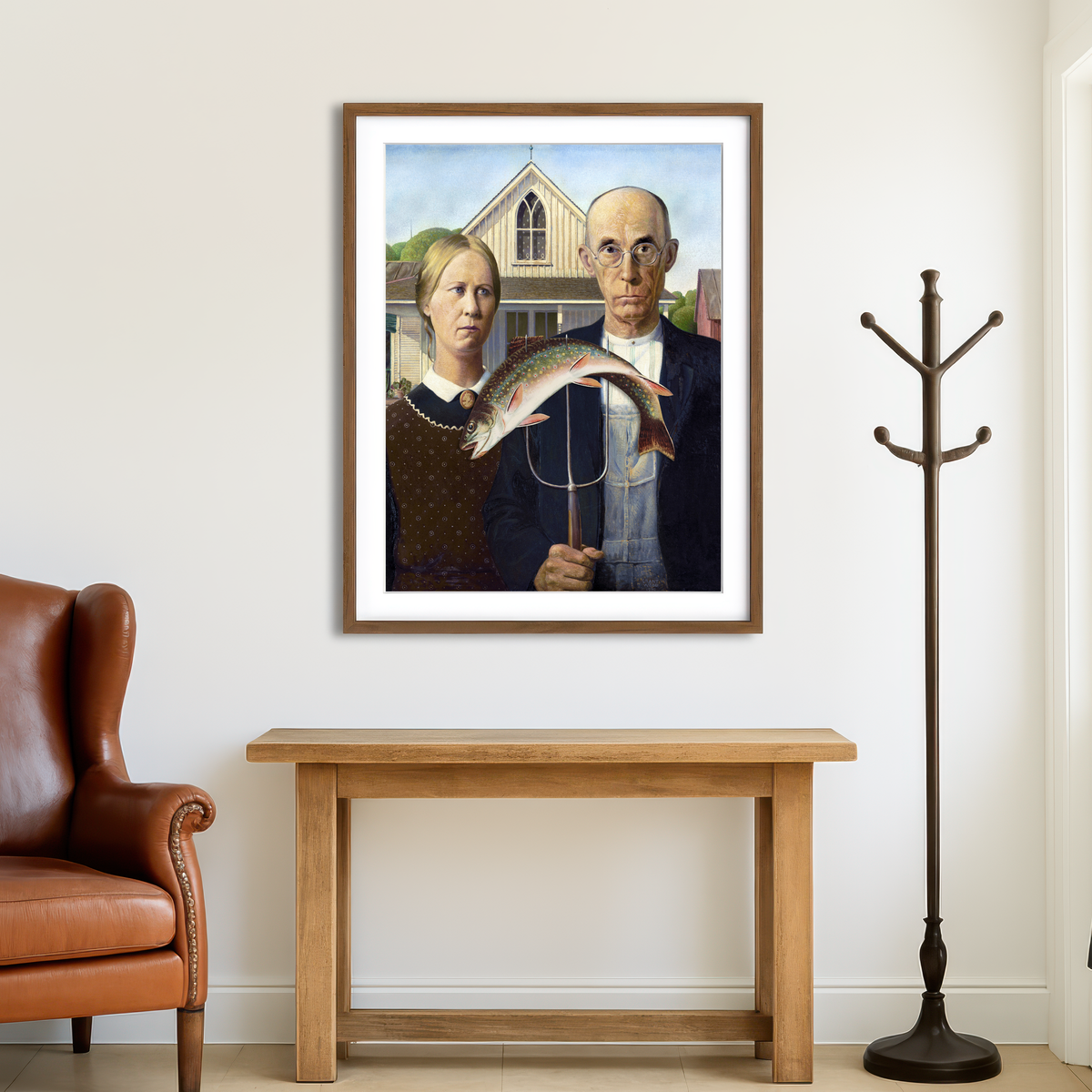 AUTO-MOCKUP ROOM | American Gothic Revisited Wall Art