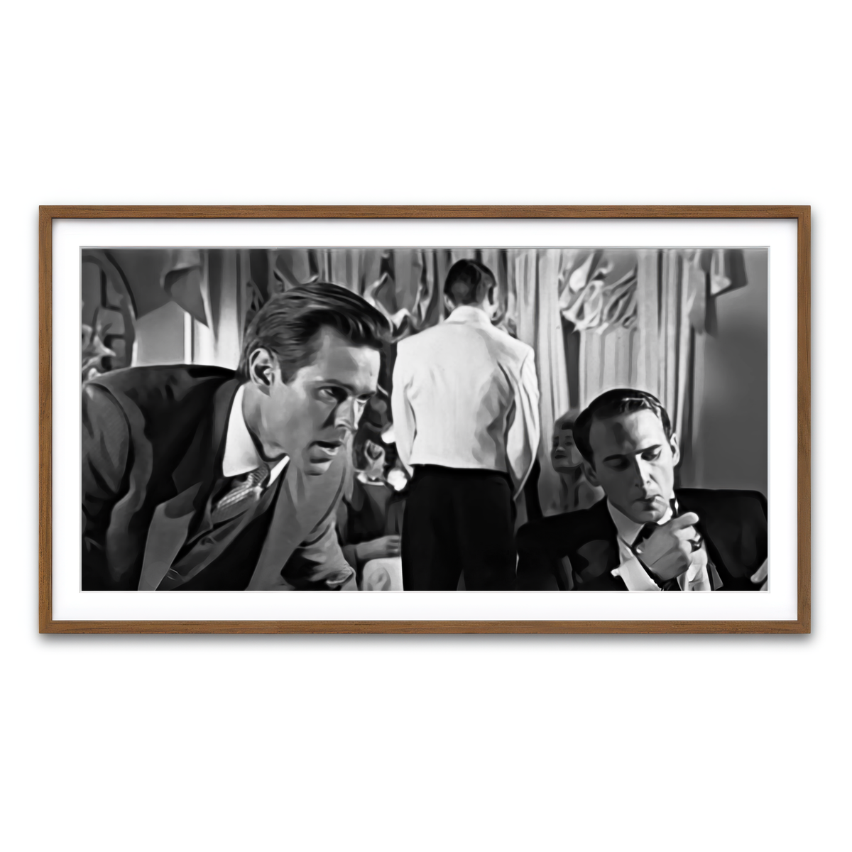 Framed Print 2x1 Walnut