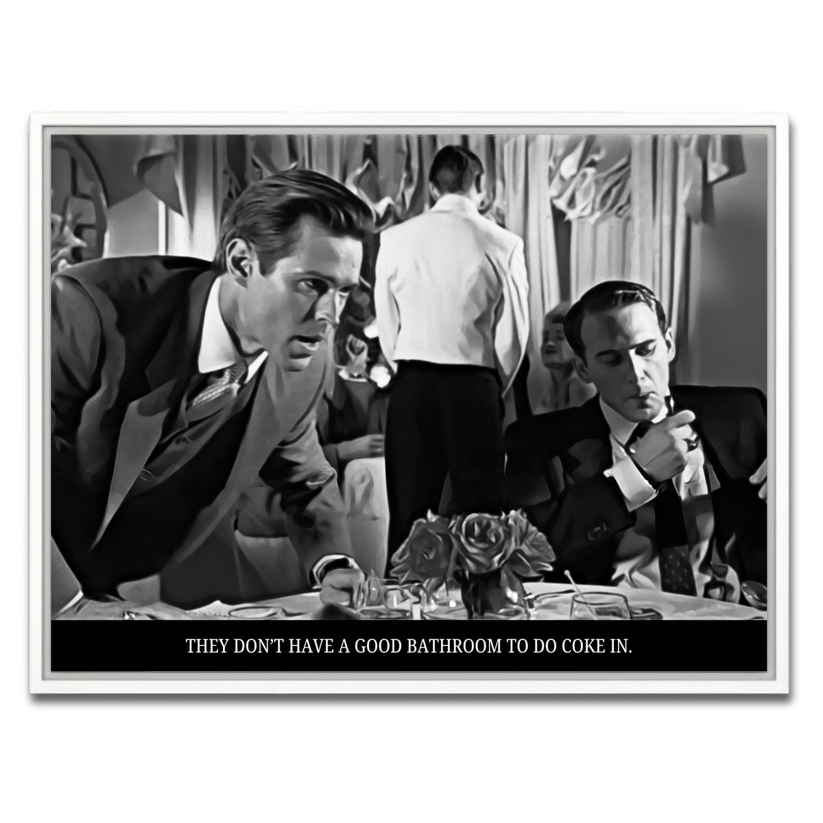 AUTO-MOCKUP WHITE | American Psycho Coke | 1 Piece | White Framed Canvas | group=4x3