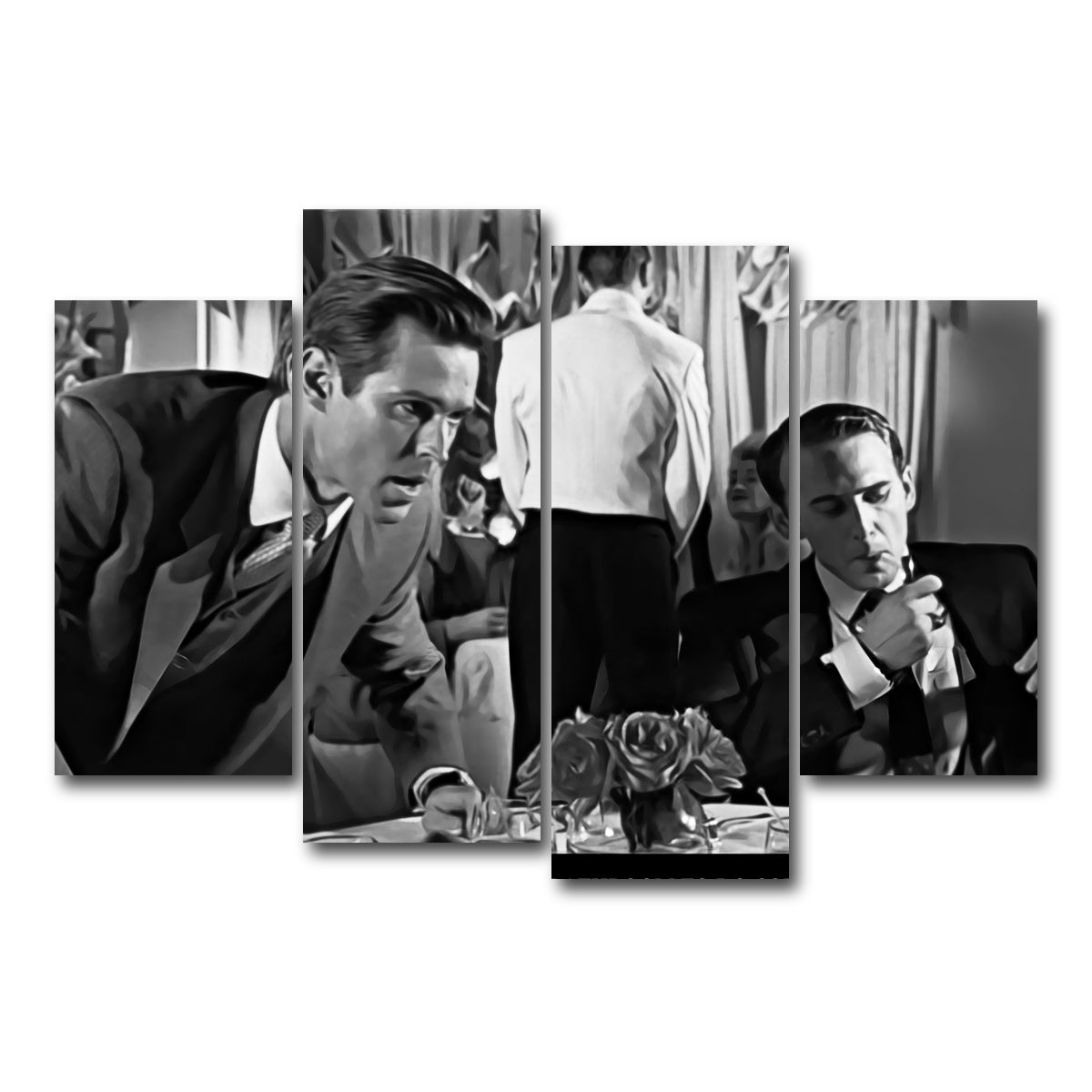 AUTO-MOCKUP WHITE | American Psycho Coke | 4 Piece | Gallery Wrap Canvas | group=4_short