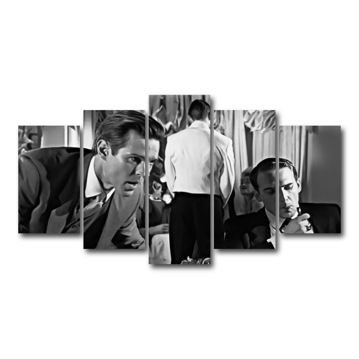 AUTO-MOCKUP WHITE | American Psycho Coke | 5 Piece | Gallery Wrap Canvas | group=5_normal