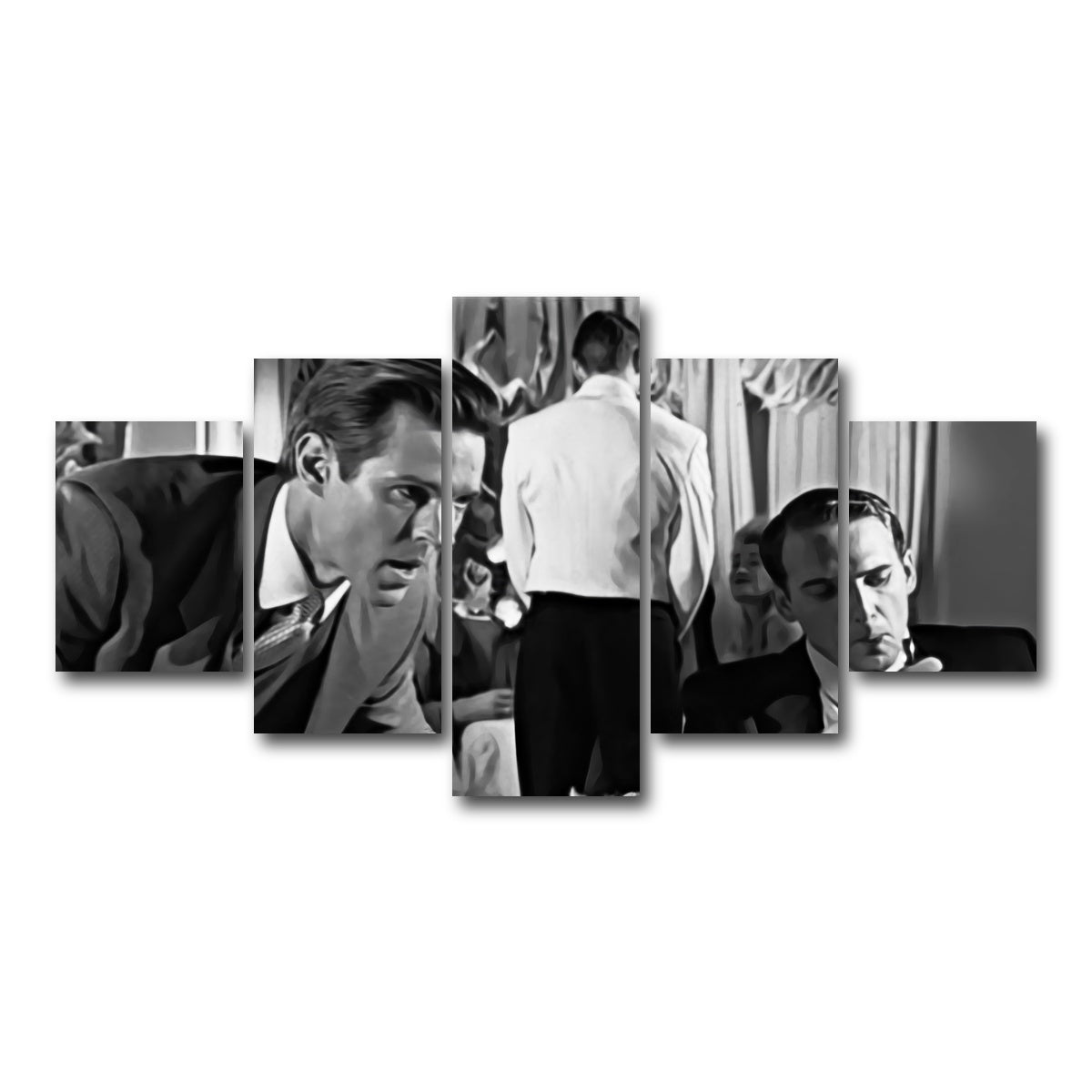 AUTO-MOCKUP WHITE | American Psycho Coke | 5 Piece | Gallery Wrap Canvas | group=5_short