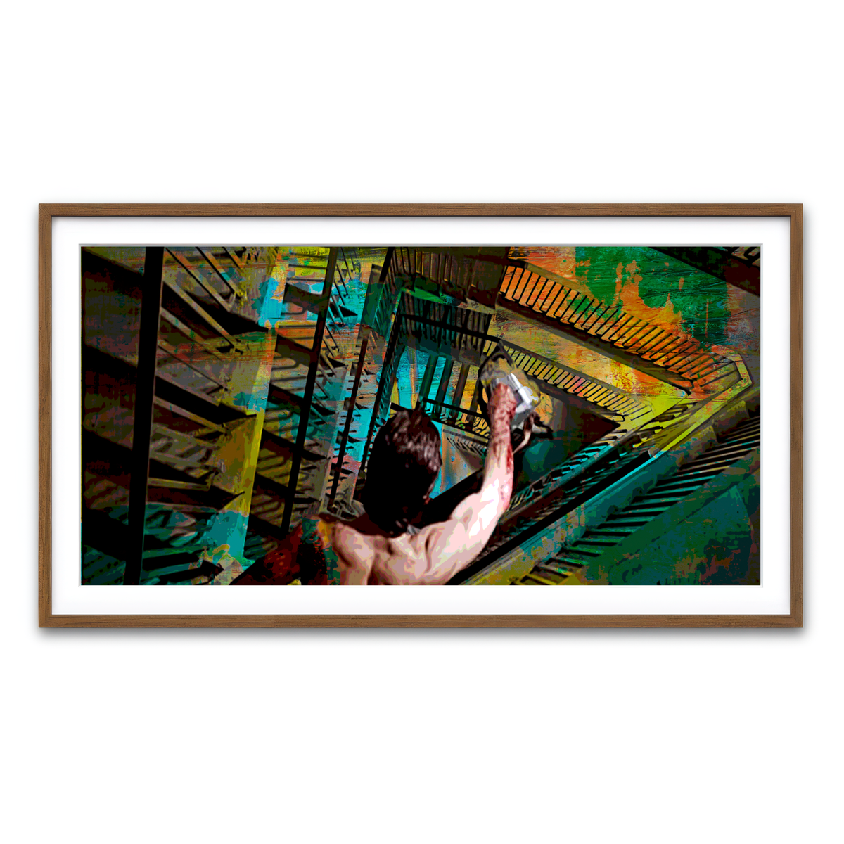 Framed Print 2x1 Walnut