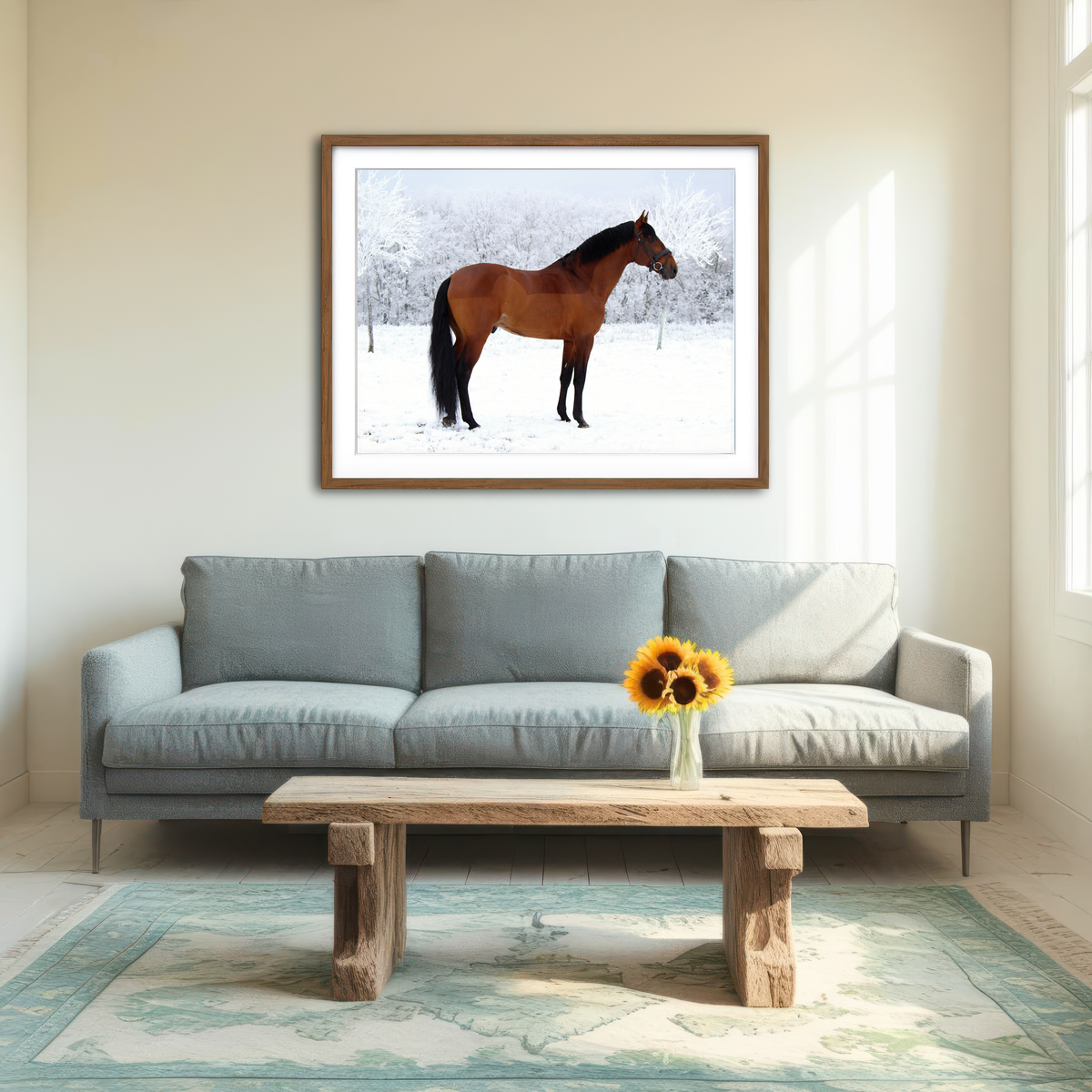 AUTO-MOCKUP ROOM | American Quarter Horse Wall Art