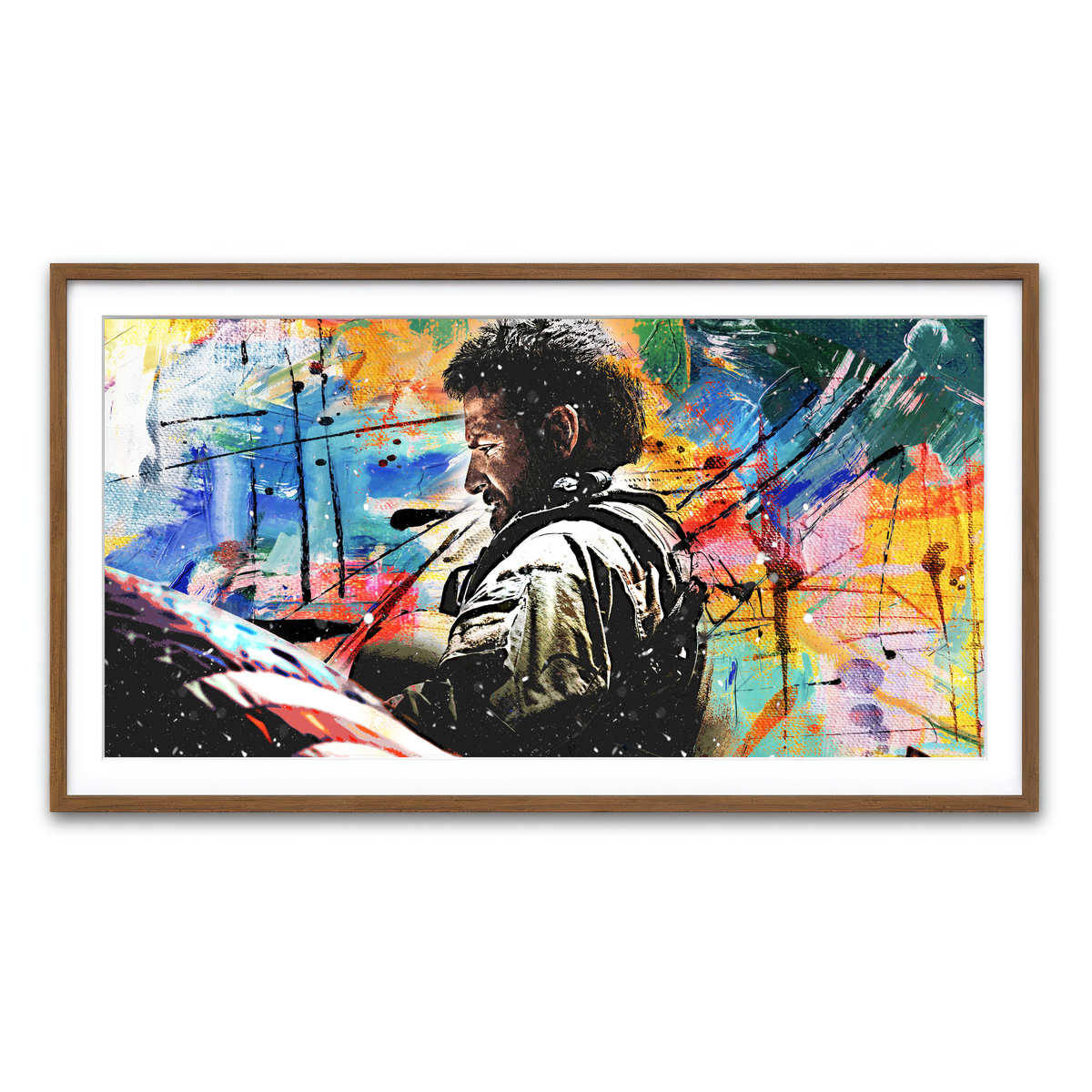 Framed Print 2x1 Walnut