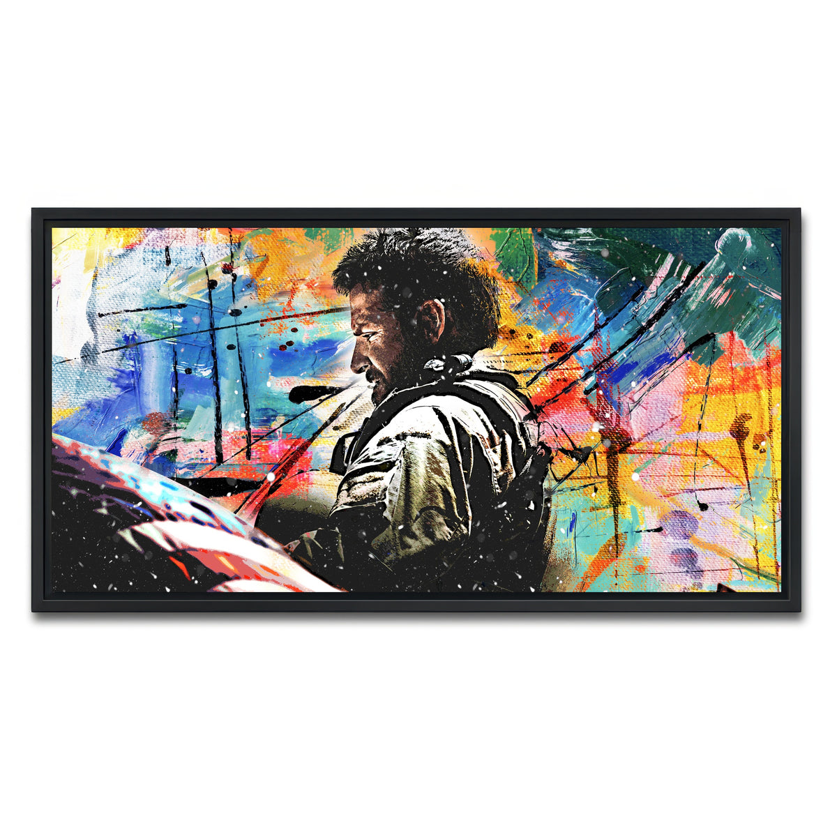 AUTO-MOCKUP WHITE | American Sniper | 1 Piece | Black Framed Canvas | group=2x1
