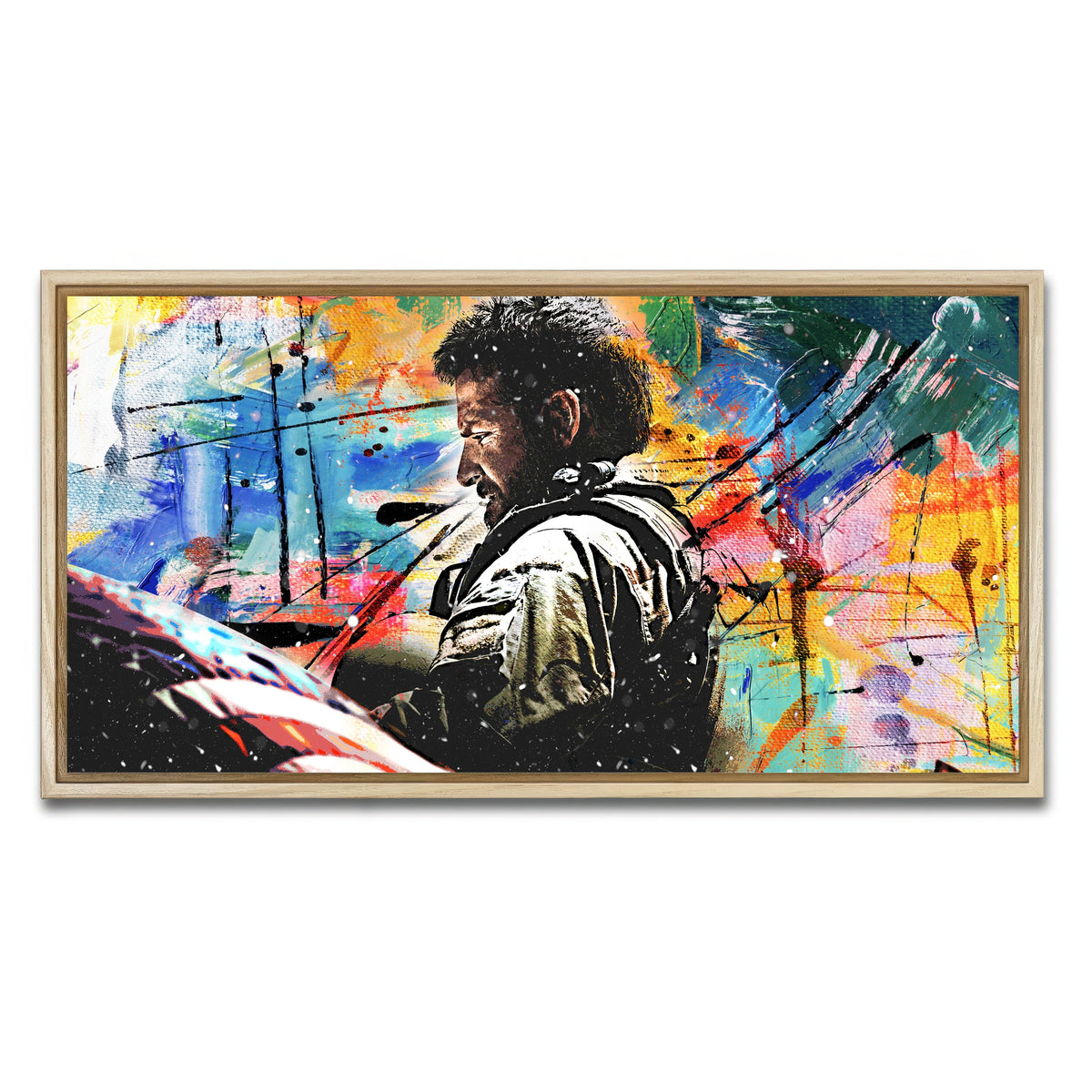 AUTO-MOCKUP WHITE | American Sniper | 1 Piece | Natural Framed Canvas | group=2x1