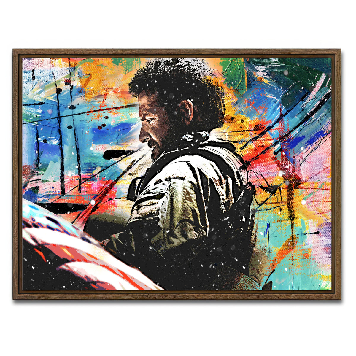 AUTO-MOCKUP WHITE | American Sniper | 1 Piece | Walnut Framed Canvas | group=4x3