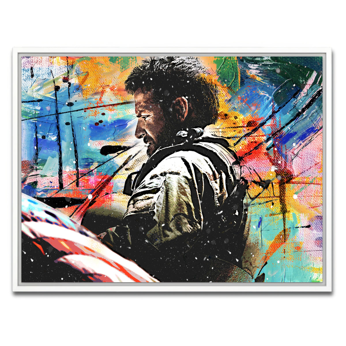 AUTO-MOCKUP WHITE | American Sniper | 1 Piece | White Framed Canvas | group=4x3