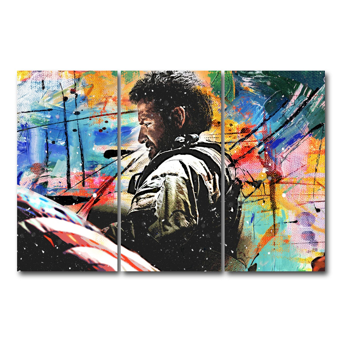 AUTO-MOCKUP WHITE | American Sniper | 3 Piece | Gallery Wrap Canvas | group=12x24