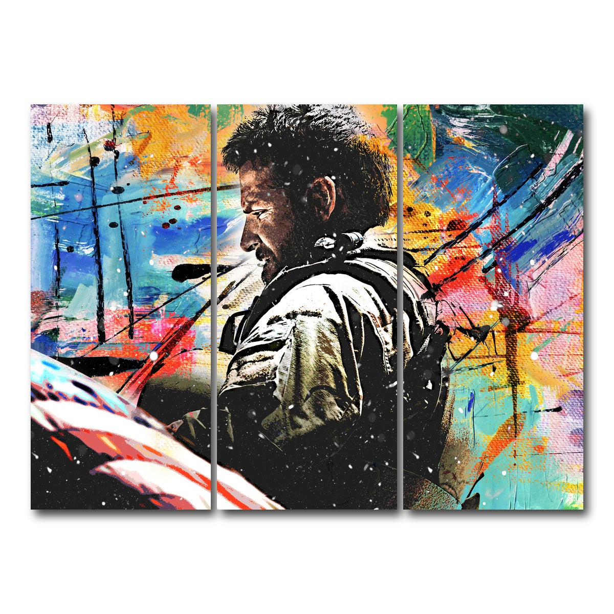 AUTO-MOCKUP WHITE | American Sniper | 3 Piece | Gallery Wrap Canvas | group=8x18