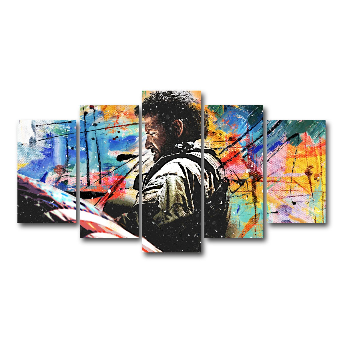 AUTO-MOCKUP WHITE | American Sniper | 5 Piece | Gallery Wrap Canvas | group=5_normal