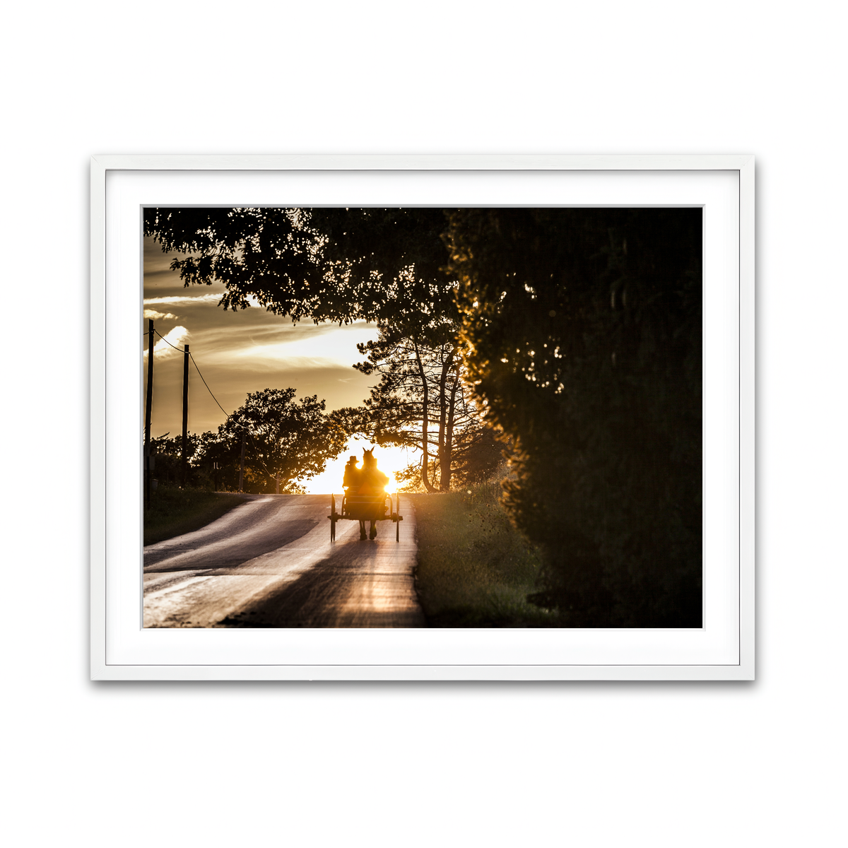 Framed Print 4x3 White
