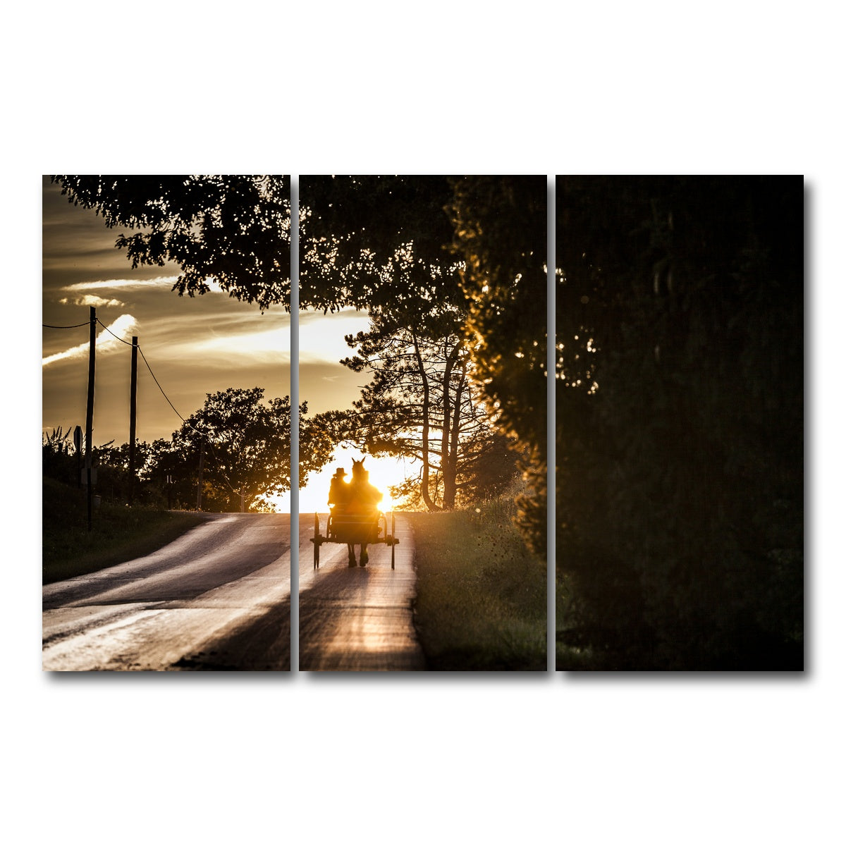 AUTO-MOCKUP WHITE | Amish land of Holmes County | 3 Piece | Gallery Wrap Canvas | group=12x24