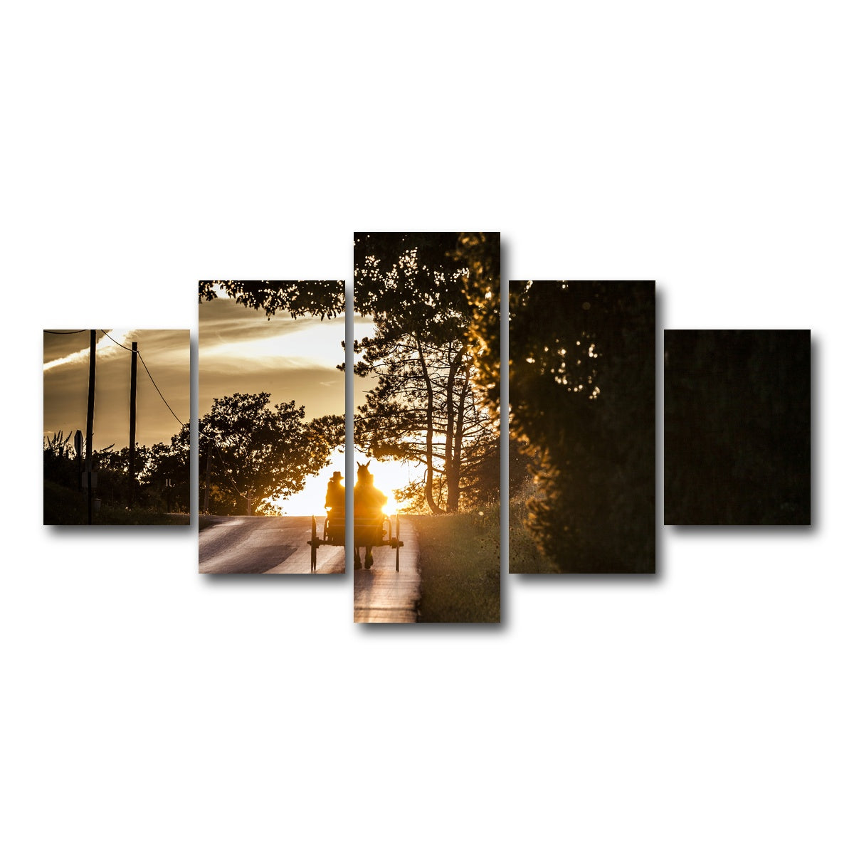 AUTO-MOCKUP WHITE | Amish land of Holmes County | 5 Piece | Gallery Wrap Canvas | group=5_short