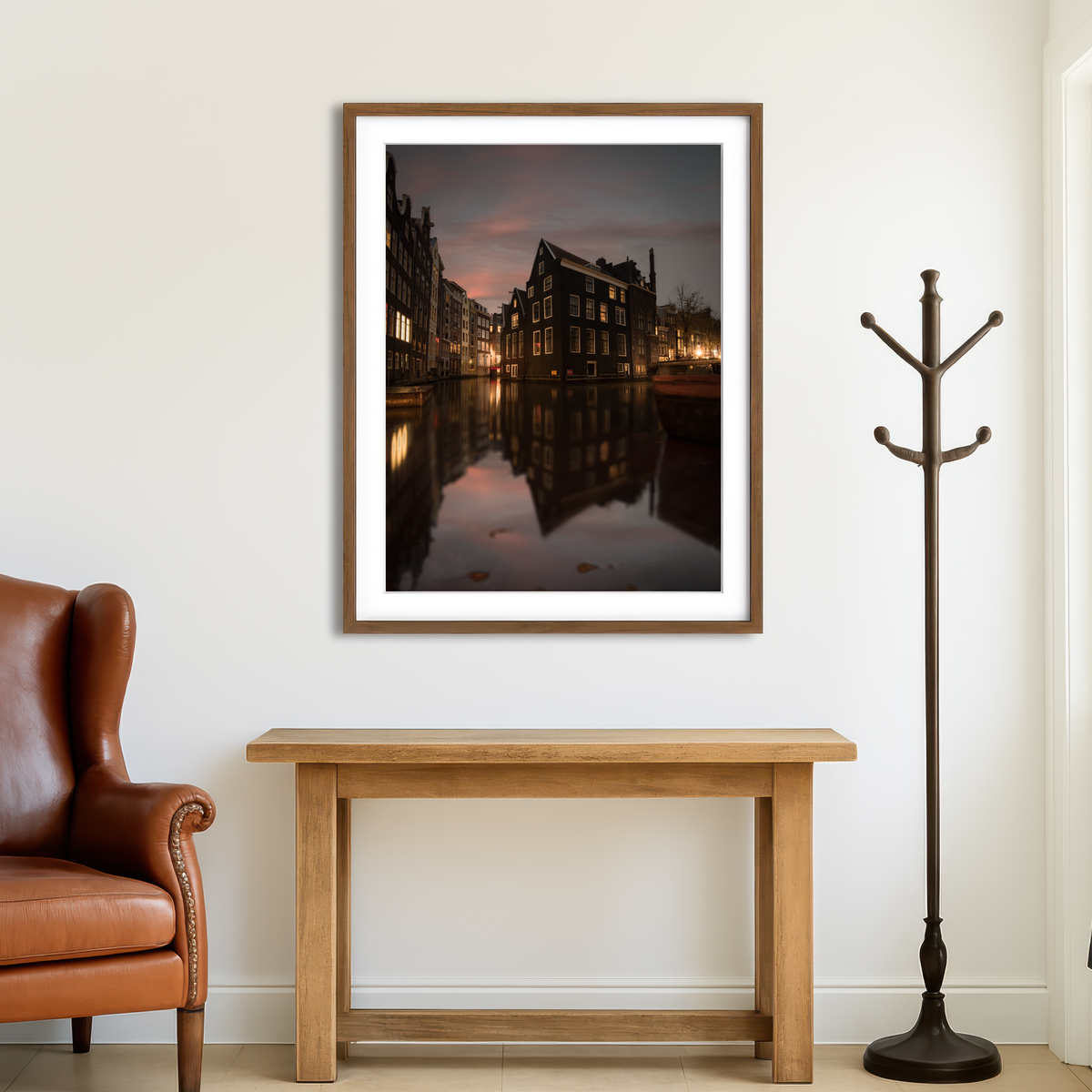 AUTO-MOCKUP ROOM | Amsterdam At Dusk Wall Art