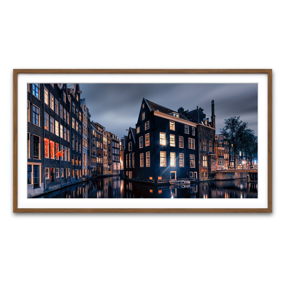 Framed Print 2x1 Walnut