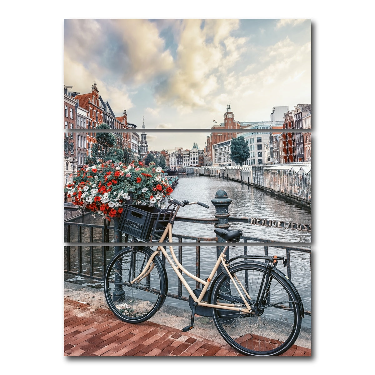 AUTO-MOCKUP WHITE | Amsterdam Canal | 3 Piece | Gallery Wrap Canvas | group=8x18_stacked