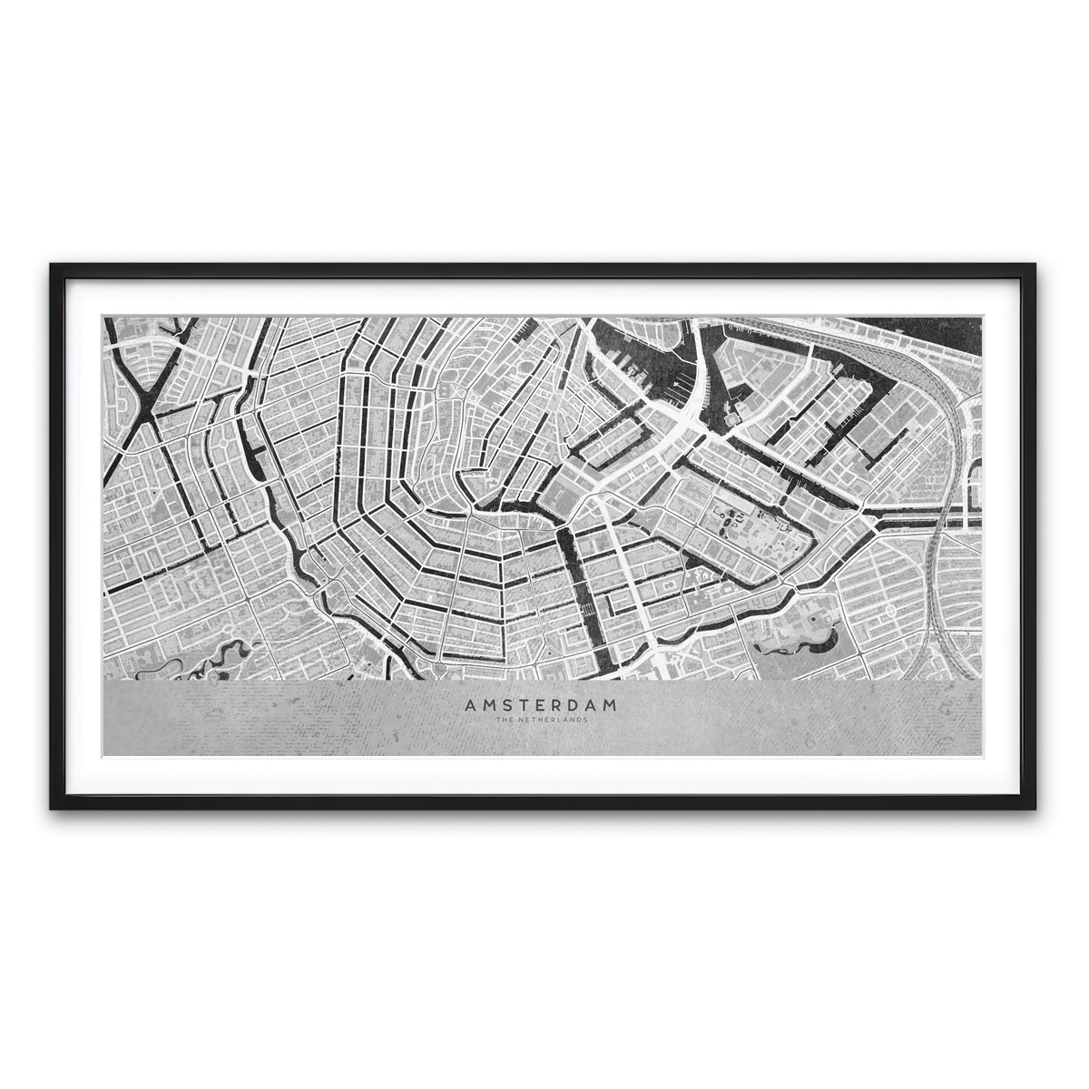 Framed Print 2x1 Black