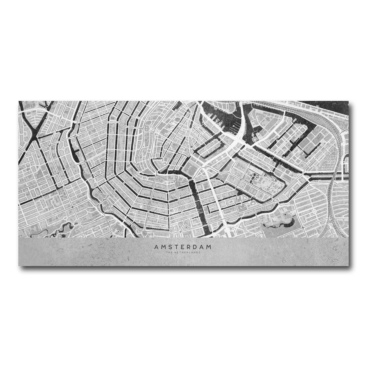 AUTO-MOCKUP WHITE | Amsterdam Map 2 | 1 Piece | Gallery Wrap Canvas | group=2x1
