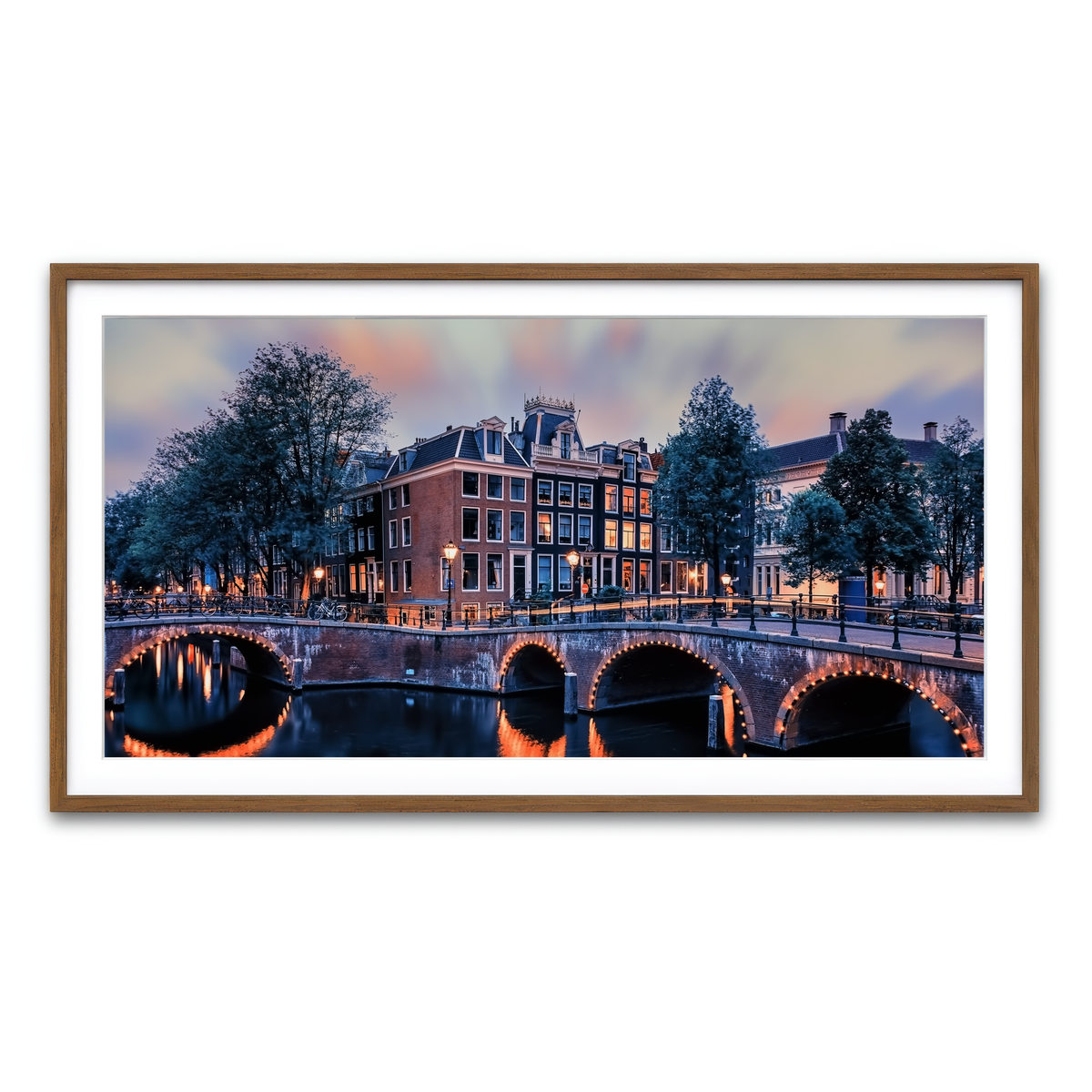 Framed Print 2x1 Walnut