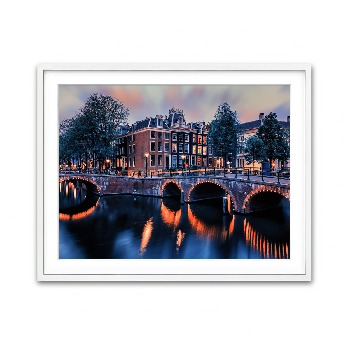 Framed Print 4x3 White