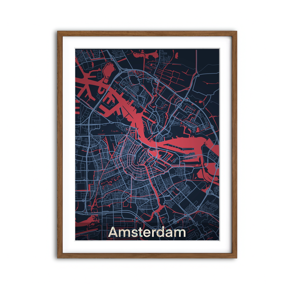 Framed Print 3x4 Walnut