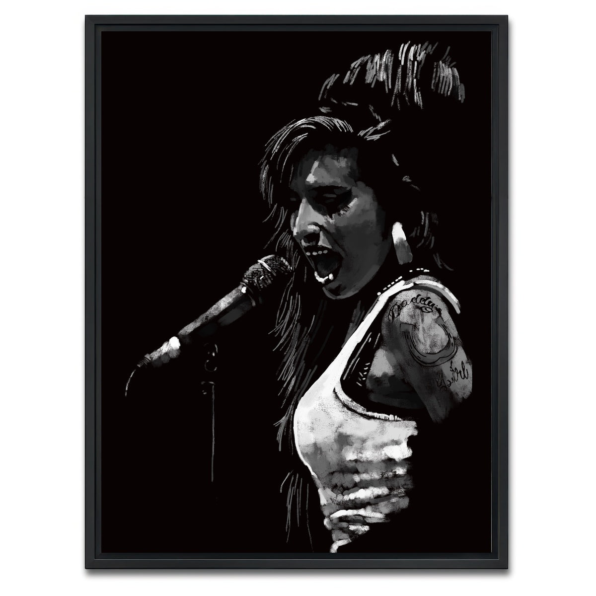 AUTO-MOCKUP WHITE | Amy | 1 Piece | Black Framed Canvas | group=3x4