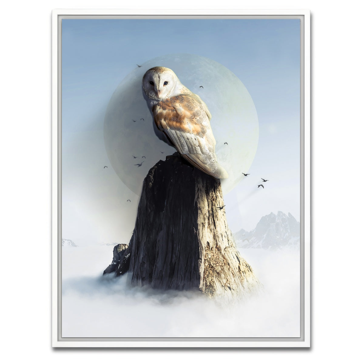 AUTO-MOCKUP WHITE | Ancestral Owl | 1 Piece | White Framed Canvas | group=3x4