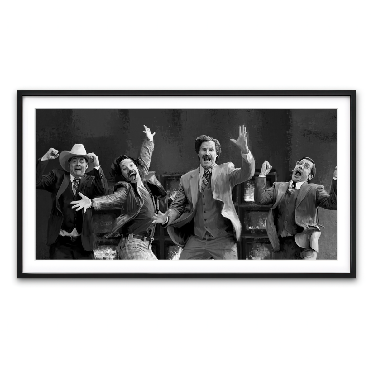 Framed Print 2x1 Black