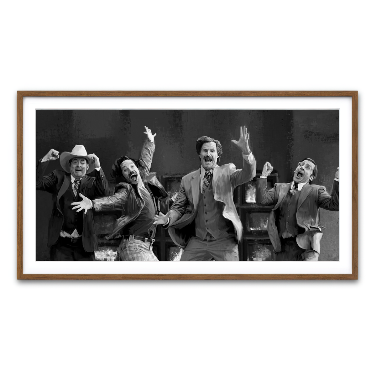 Framed Print 2x1 Walnut