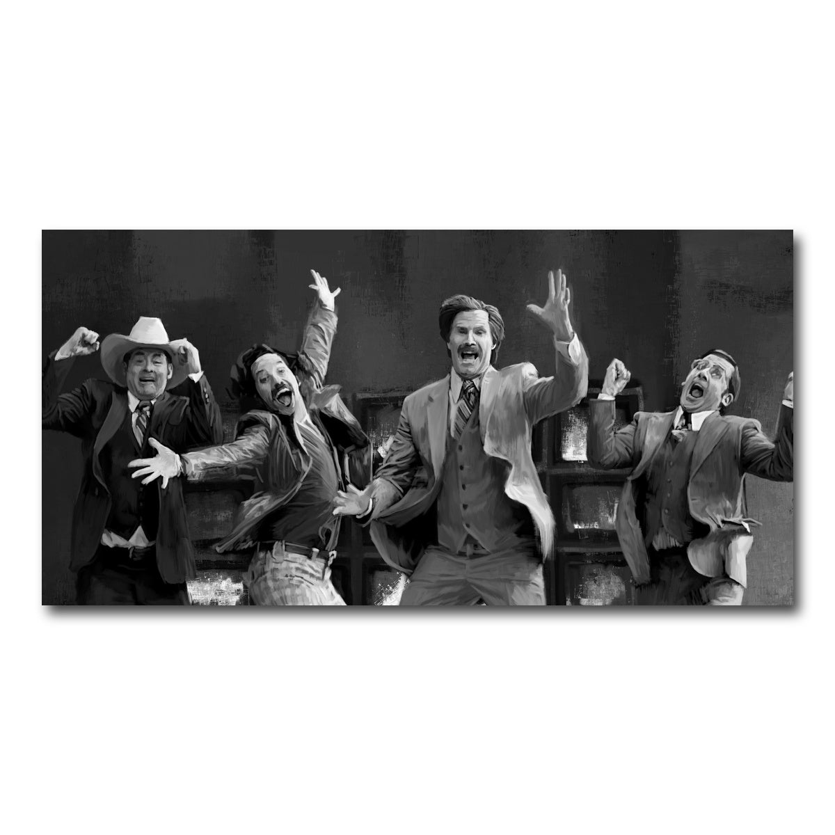 AUTO-MOCKUP WHITE | Anchorman Grayscale | 1 Piece | Gallery Wrap Canvas | group=2x1