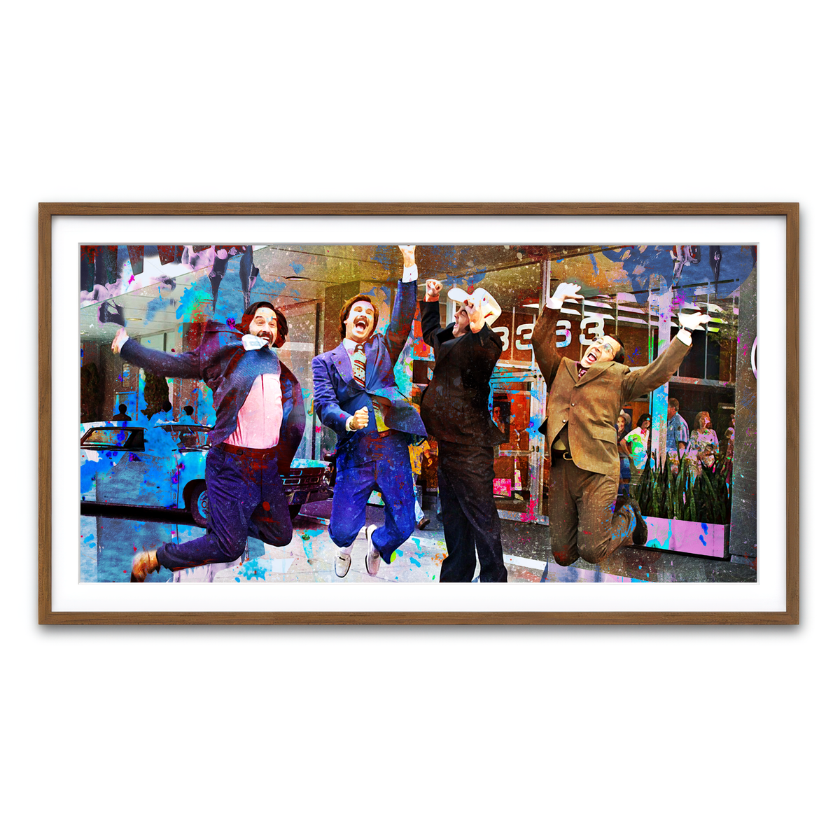 Framed Print 2x1 Walnut