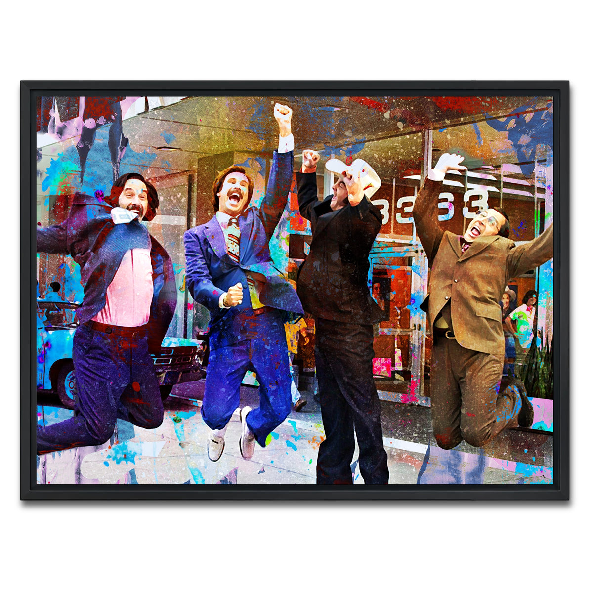 AUTO-MOCKUP WHITE | Anchorman | 1 Piece | Black Framed Canvas | group=4x3