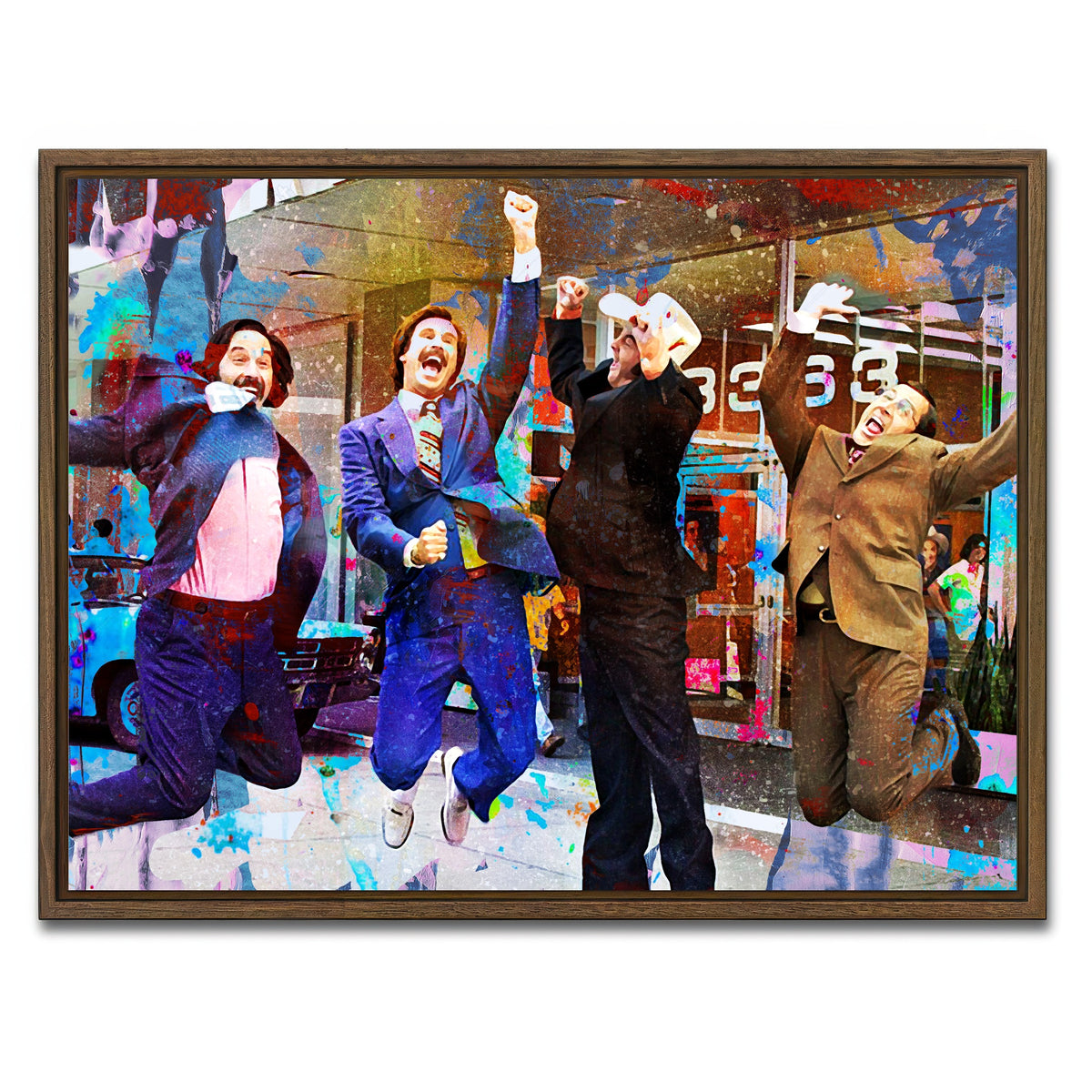 AUTO-MOCKUP WHITE | Anchorman | 1 Piece | Walnut Framed Canvas | group=4x3