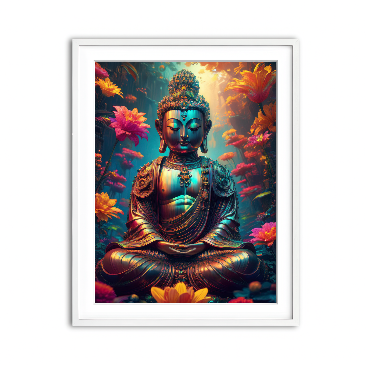 Framed Print 3x4 White