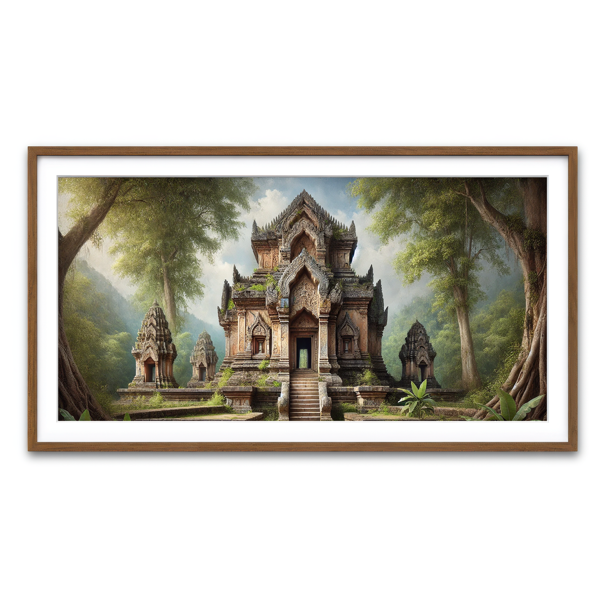 Framed Print 2x1 Walnut