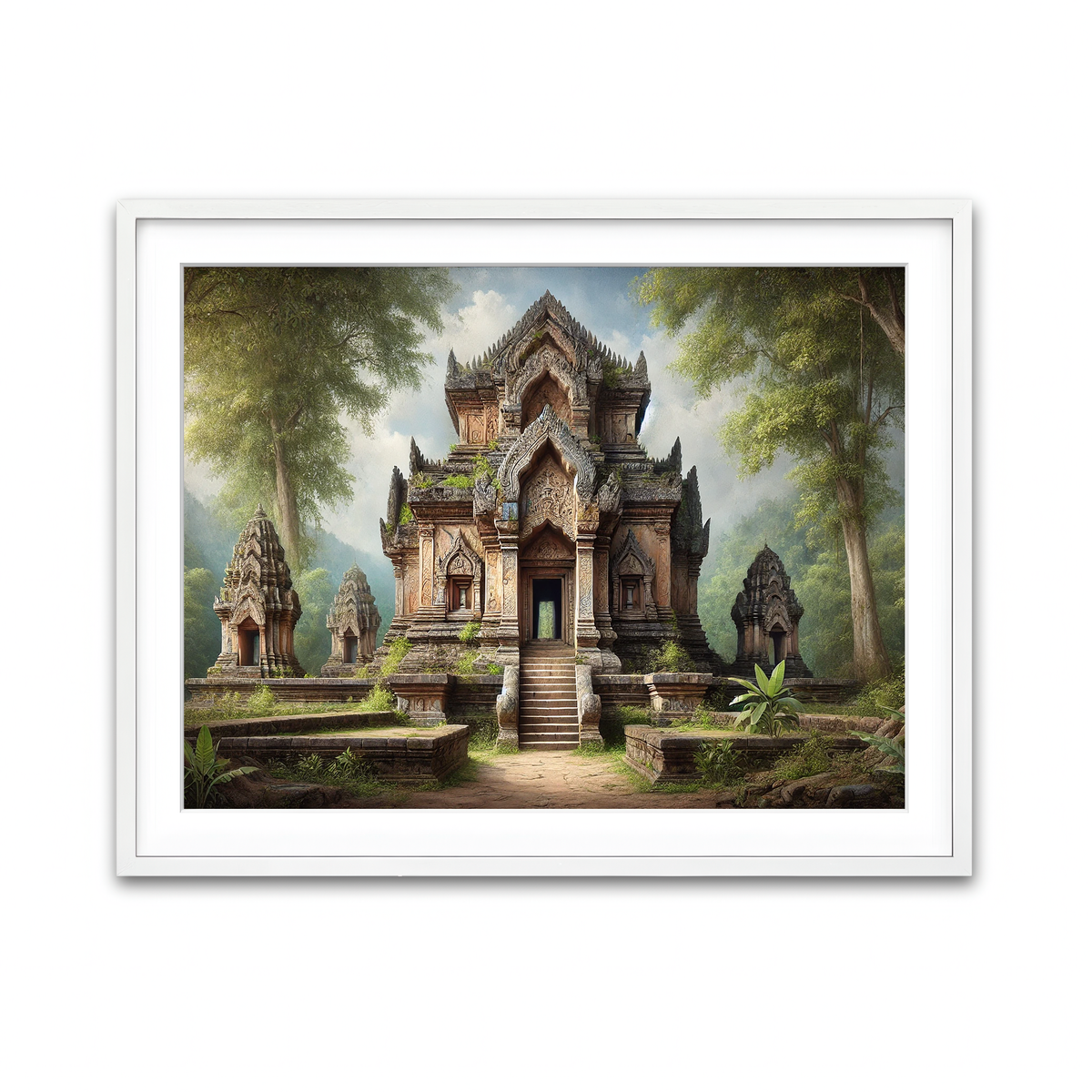 Framed Print 4x3 White
