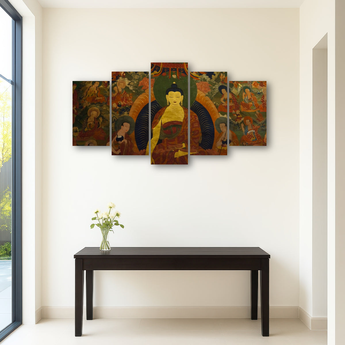 AUTO-MOCKUP ROOM | Ancient buddhist fresco